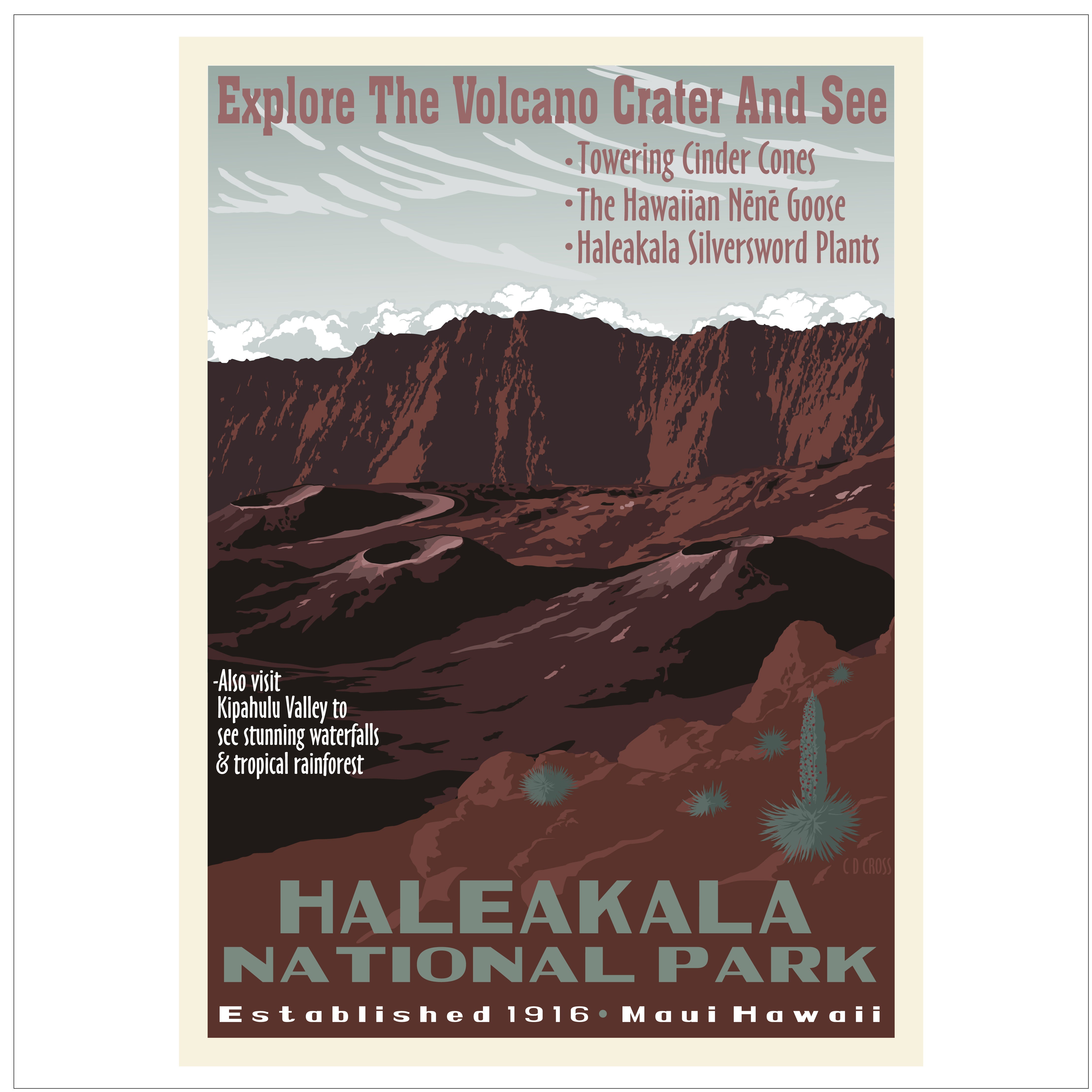 Haleakala National Park | Retro Ranger Graphics