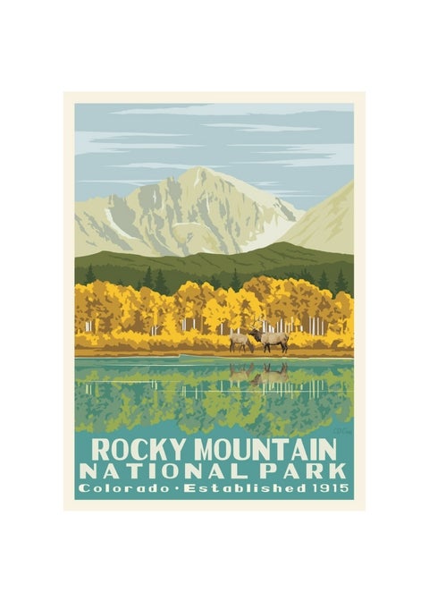 Vintage poster - Colorado Rocky Mountains Retro T-Shirt